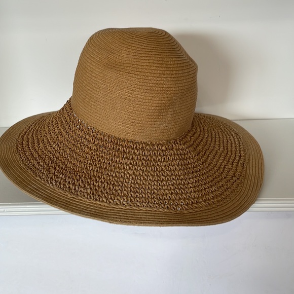 J.Crew Beach Hat 94% Paper 6% Polyester One Size Floppy Topper - Picture 3 of 10
